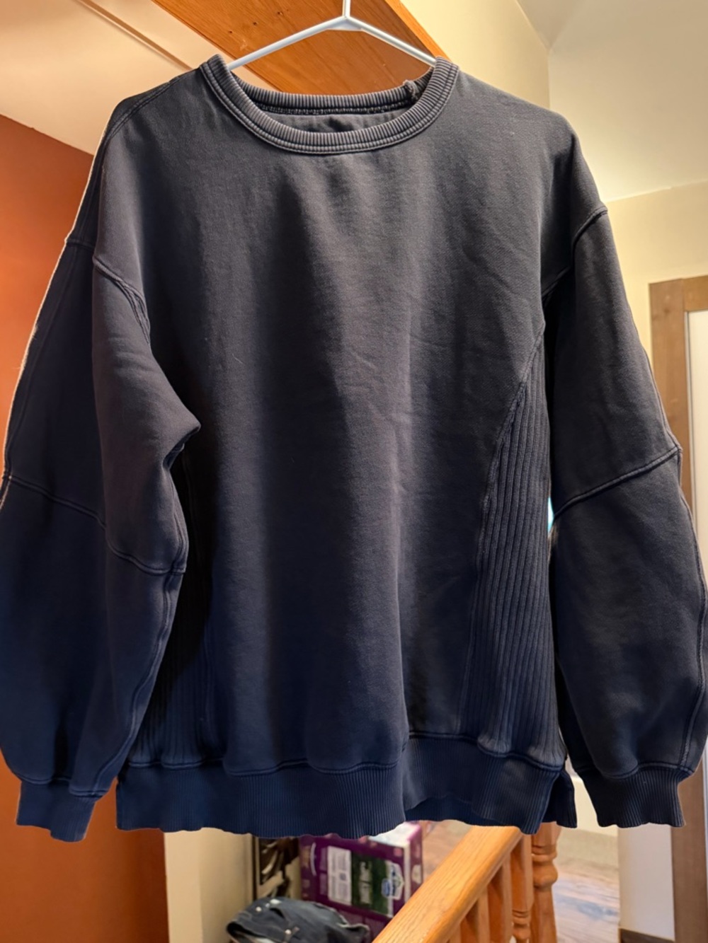 aerie Dark Charcoal Crewneck Sweatshirt